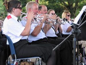 Front Row Cornets at Victoria Park Bandstand