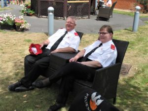 Relaxing before playing