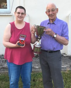 Julie Waller receiving the George Edwards Award